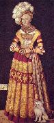 Lucas Cranach Portrat der Herzogin Katharina von Mecklenburg oil